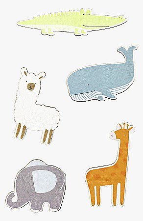 Stickere Decorative - KP STICKER DECOR LEMN 2.5-7CM ANIMALE 8001320