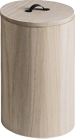 Cutii/ Cufere/ Tavi Lemn - KP CUTIE LEMN ROTUNDA 20.8*12.1CM CU CAPAC 8735203