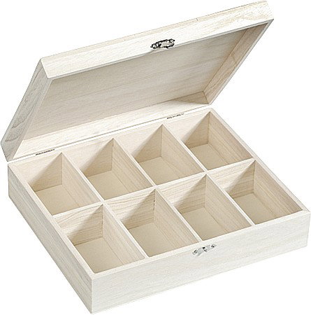 KP CUTIE LEMN 27.8*24*7.4CM DREPTUNGHIULARA, 8 COMPARTIMENTE 8735235 [1]