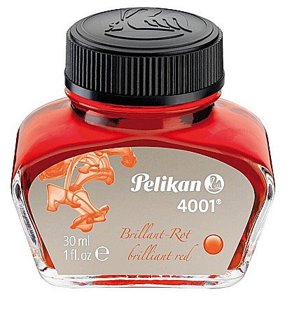 Cerneala Stilouri, Patroane cerneala - HE CERNEALA PELIKAN 30ML BRILIANT RED 301036