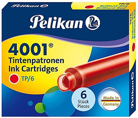 RECHIZITE SCOLARE IPB - HE PATROANE CERNEALA PELIKAN 6/SET MICI ROSU 301192