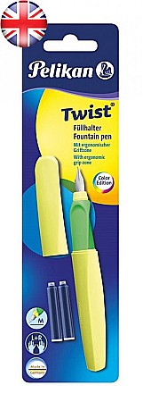 Stilouri si Rollere cu Cerneala - HE STILOU PELIKAN TWIST 807326 GALBEN NEON