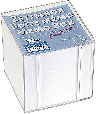Cuburi de hartie - BR CUB HARTIE 700 FOI CU SUPORT TRANSPARENT DE PLASTIC 95*95MM 0101099