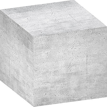 BR CUB HARTIE 7.5*7.5*7.5CM, 700 FILE, CONCRETE EFFECT 55600 [1]