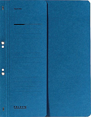 Dosare carton - DOSAR DE CARTON CU CAPSE, A4 FALKEN, COPERTA 1/2, ALBASTRU 80003809001F