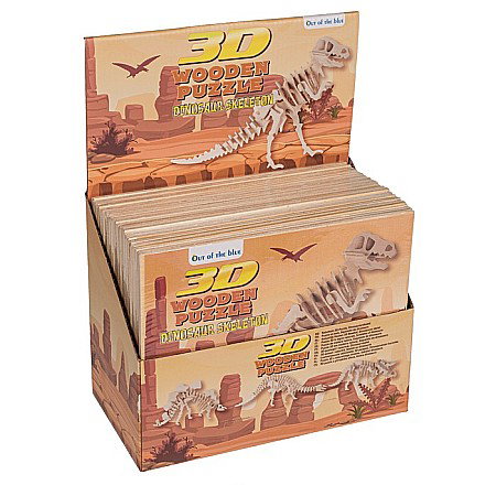 BLU PUZZLE LEMN 3D 12*30CM SCHELET DE DINOZAUR 76/6045 [2]