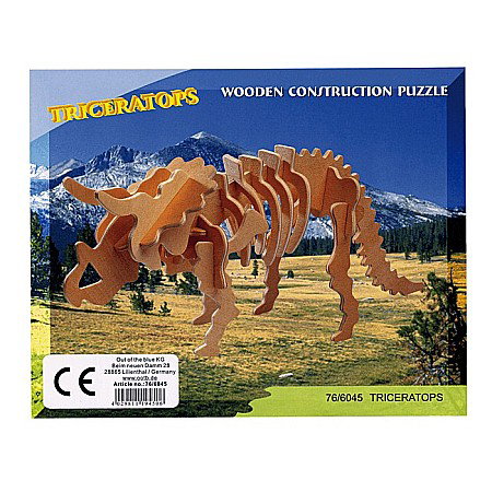 BLU PUZZLE LEMN 3D 12*30CM SCHELET DE DINOZAUR 76/6045 [8]
