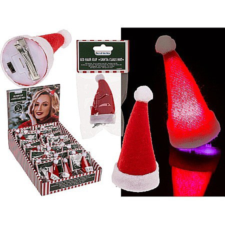 idei de Cadouri Craciun - BLU AGRAFA PAR CU LED 12CM CACIULA MOSULUI 99/6123