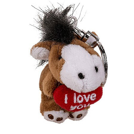 BLU BRELOC METALIC JUCARII PLUSH 6CM I LOVE YOU DIVERSE MODELE 63/0096 [6]