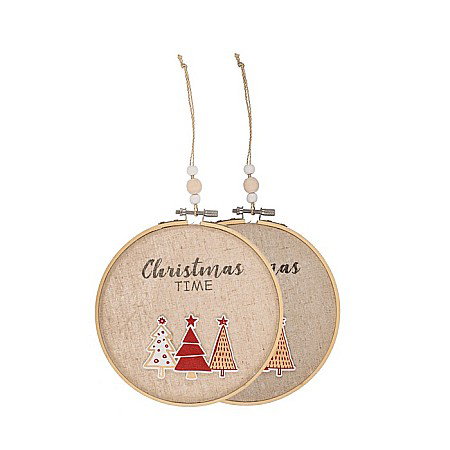 BLU DECORATIUNE SUSPENDATA DIN LEMN 2*17*2CM CHRISTMAS TIME 960433 [1]