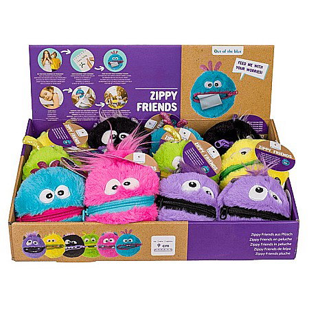 BLU BRELOC ZIPPY FRIENDS 9CM MONSTRU PLUSH DIVERSE CULORI 61/6875 [18]