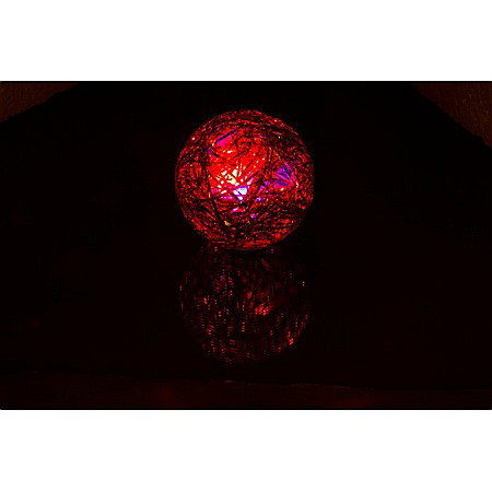 BLU MINGIUTA SARITOARE 6.5CM GLITTER, CU LED DIVERSE CULORI 99/2022 [3]