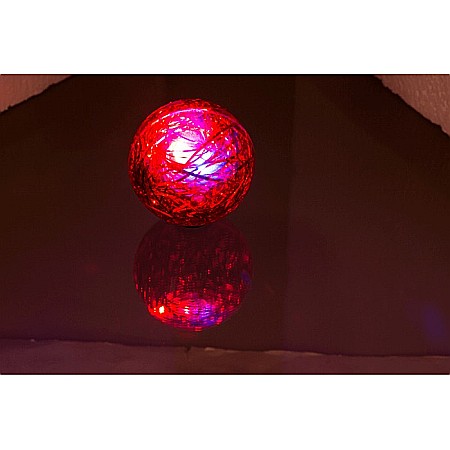 BLU MINGIUTA SARITOARE 6.5CM GLITTER, CU LED DIVERSE CULORI 99/2022 [7]