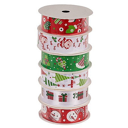 BLU BANDA DECORATIVA POLIESTER 2CM*2M MOTIVE CRACIUN 160091 [6]