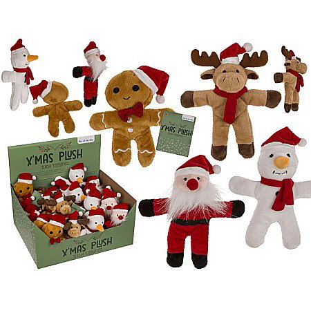 DE SEZON - BLU MAGNET 15CM FIGURINE DE CRACIUN DIN PLUSH 99/6702
