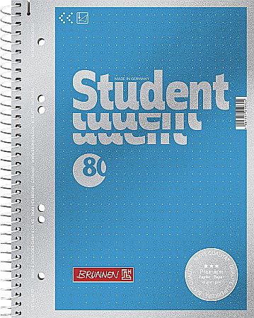 Caiete pentru studenti - BR CAIET A5 80F SPIRA SI PERFORATII DOTTED 67157