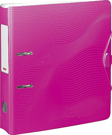 Bibliorafturi - BR BIBLIORAFT A4 7CM PP WAVE COLOR CODE ROZ 2043726