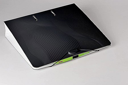 BR BIBLIORAFT A4 7CM PP WAVE COLOR CODE ONIX 2043790 [2]
