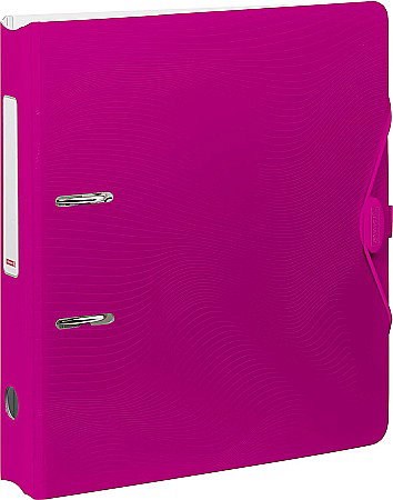 Bibliorafturi - BR BIBLIORAFT A4 5CM PP WAVE COLOR CODE ROZ 2043526