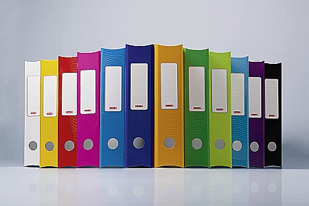 BR BIBLIORAFT A4 5CM PP WAVE COLOR CODE ALBASTRU AZUR 2043533 [8]