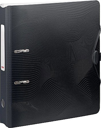 Bibliorafturi - BR BIBLIORAFT A4 5CM PP WAVE COLOR CODE ONIX 2043590