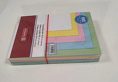 BR INDEX CARD A6 100/SET  CULORI ASORTATE DOTS 2260395 [3]