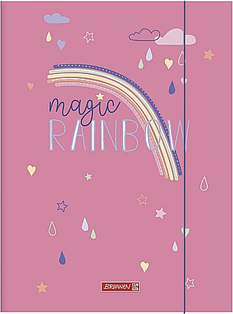 Mape carton cu elastic - BR DOSAR CARTON A3 CU ELASTIC MAGIC RAINBOW 47030222
