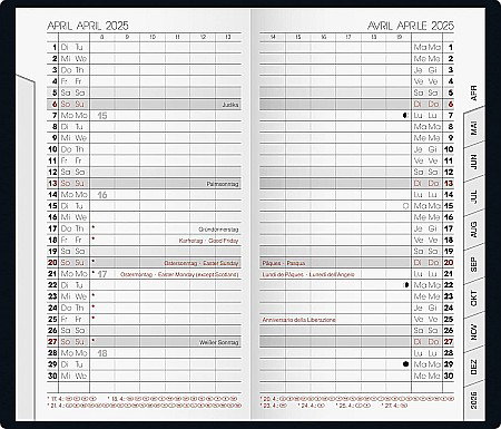 BR AGENDA DATATA LUNAR ARTISTICO 9*15CM 2025 NEGRU 75128905 [1]