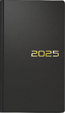 BR AGENDA DATATA SAPTAMANAL 9*15CM 2025 BALACRON NEGRU 75661905 [0]