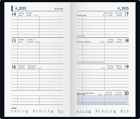 BR AGENDA DATATA SAPTAMANAL 9*15CM 2025 BALACRON NEGRU 75661905 [1]