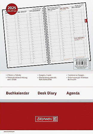 BR AGENDA DATATA SAPTAMANAL BRUNNEN A4 2025 SPIRA NEGRU METALIC 76365905 [2]