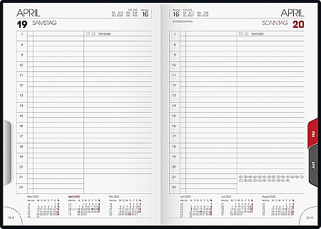 BR AGENDA DATATA ZILNIC BRUNNEN A5 2025 NEGRU METALIC 76561905 [1]