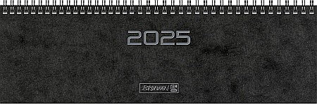BR PLANNER BRUNNEN SAPTAMANAL 2025 32.6*10.2CM SPIRA NEGRU 77702905 [0]
