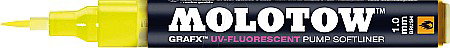 FINE ARTS&GRAPHICS - Softliner cu pompita Molotow UV-Fluorescent 1mm GALBEN MLW591