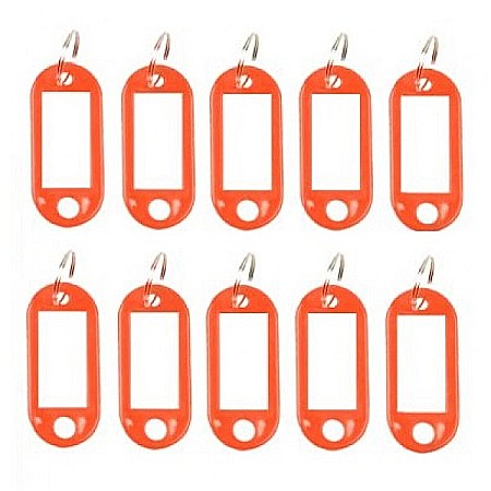 Breloc/ Inel chei, Eticheta bagaje - ND ETICHETE CHEI CASA PLASTIC ROSU 10/SET CSA0049 RO