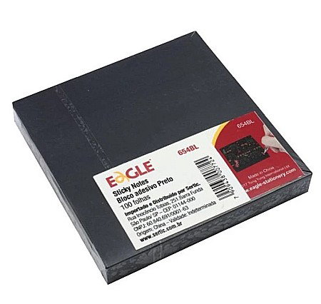 LEG POST IT EAGLE 75*75MM 100/SET 654BL NEGRU N138/N156 [1]