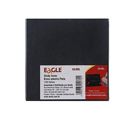 LEG POST IT EAGLE 75*75MM 100/SET 654BL NEGRU N138/N156 [2]