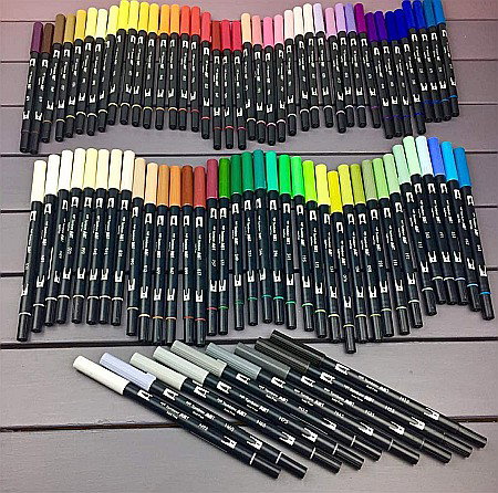 CON MARKER TIP ACUARELA 2 CAPETE TOMBOW WILLOW GREEN ABT-173 [3]