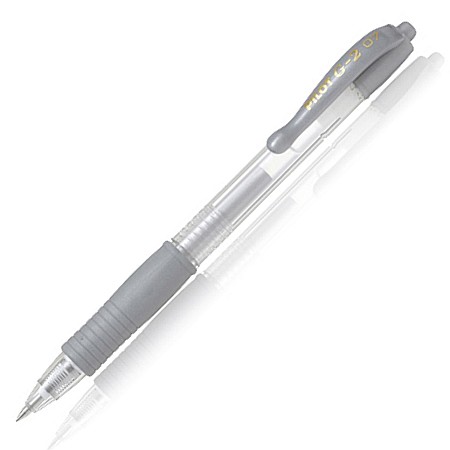 INSTRUMENTE DE SCRIS - DAC PIX GEL PILOT G2 0.7 ARGINTIU BL-G2-7M-SI