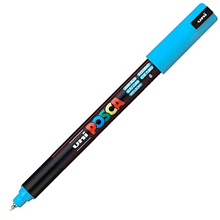 MARKER UNI POSCA VARF METALIC 0.7MM PC1MR M482/41955 ALBASTRU DESCHIS [1]