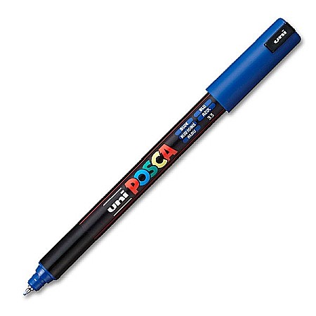 Markere universale Posca Uni - MARKER UNI POSCA VARF METALIC 0.7MM PC1MR M483/41953 ALBASTRU