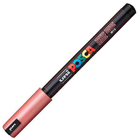Markere universale Posca Uni - MARKER UNI POSCA VARF METALIC 0.7MM PC1MR M623/34749 ROSU METALIZAT