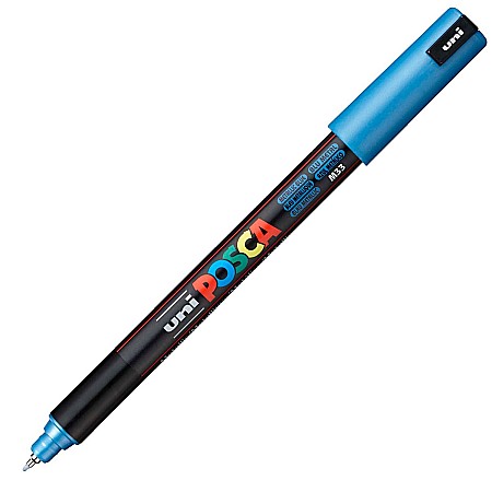 MARKER UNI POSCA VARF METALIC 0.7MM PC1MR M484/34746 ALBASTRU METALIZAT [1]