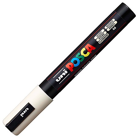 Markere universale Posca Uni - MARKER UNI POSCA UNIVERSAL 5M 1.8-2.5 MM M635/42598 IVORIU