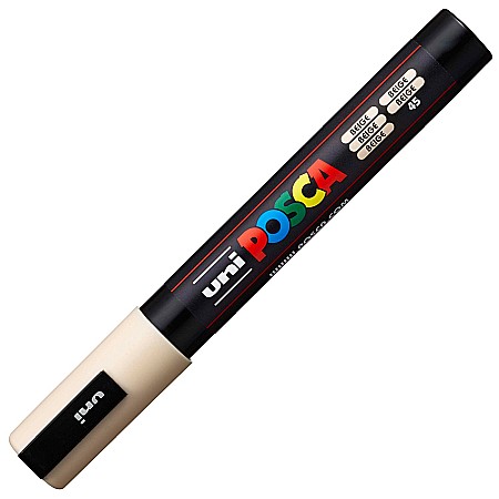 Markere Acrilice - MARKER UNI POSCA UNIVERSAL 5M 1.8-2.5 MM M633/42596 BEJ