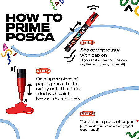 MARKER UNI POSCA PC-3M 0.9-1.3MM BASIC 8 CULORI/SET 38190 [3]