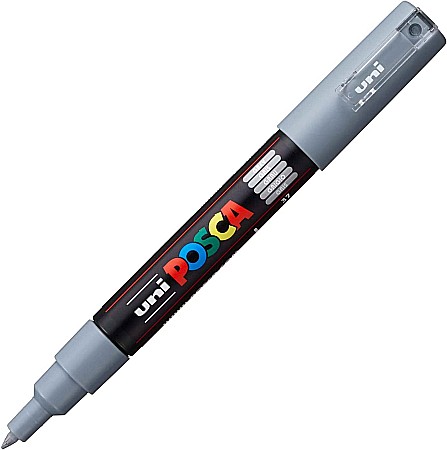 MARKER UNI POSCA UNIVERSAL 1M 0.7 MM M1447 GRI [1]