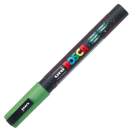 Markere universale Posca Uni - MARKER UNI POSCA UNIVERSAL SCLIPICI 3ML 0.9-1.3mm M1276/42594 VERDE