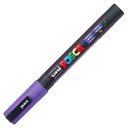 Markere universale Posca Uni - MARKER UNI POSCA UNIVERSAL SCLIPICI 3ML 0.9-1.3 mm M1275 VIOLET 42590