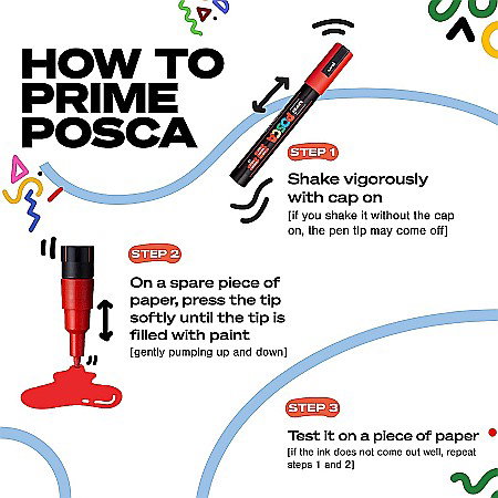 MARKER UNI POSCA UNIVERSAL 5M 1.8-2.5 MM M1455/44317 PORTOCALIU FLUORESCENT [1]